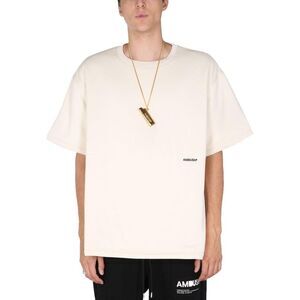 AMBUSH Logo Detail Cotton T-Shirt Men IVORY T-Shirts